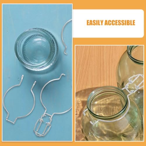 6-Piece Stainless Steel Canning Jar Sealer with Wide Mouth Design