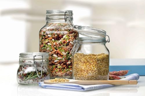 Bormioli Rocco Fido Glass Square Jar 3 Liter