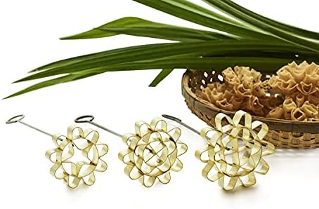 Lungcha DOK JOK Brass Cookie Cutter Set for Thai Flower Biscuits