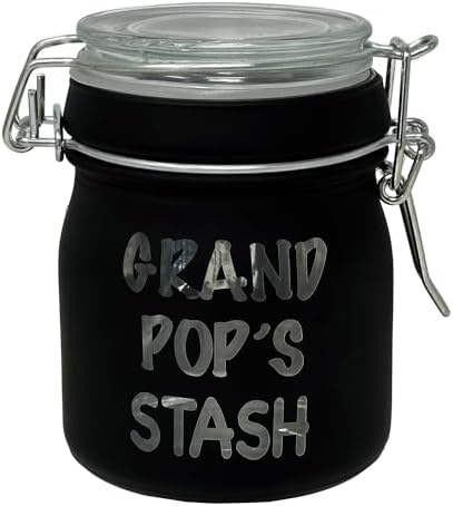 375 Inch Tall Glass Jar with Clamping Lid