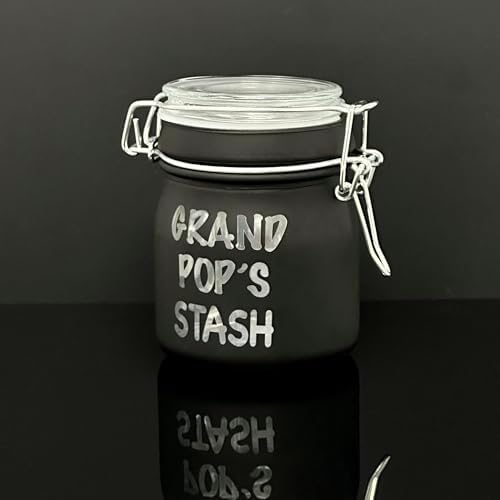 375 Inch Tall Glass Jar with Clamping Lid
