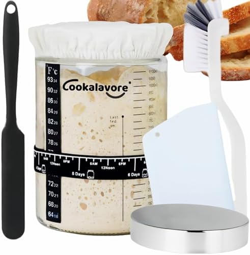 42Oz Sourdough Starter Jar with Accessories