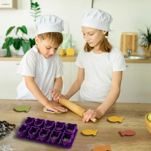 Mini Fish Cookie Cutter 1 Inch - Purple
