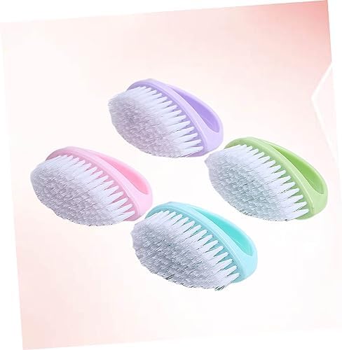 Didiseaon 4pcs Bristle Laundry Scrubbing Brushes Set Anti-Slip Cleaning Tools