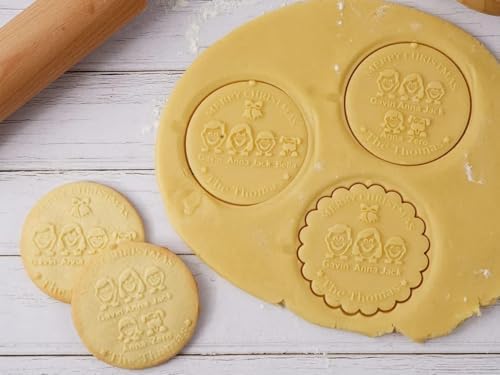 Personalized Christmas Cookies - Easy Custom Cookie Stamps