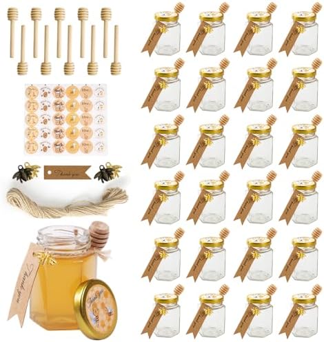 Thinking Womans Gift 24 Glass Honey Jars