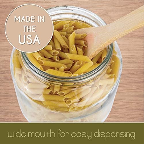 6-Piece Glass Mason Jars with Airtight lids