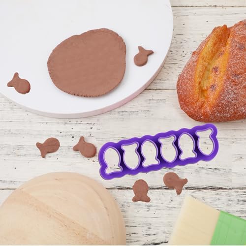Mini Goldfish Cookie Cutter Set 6 Shaped Goldfish Pieces for Baking