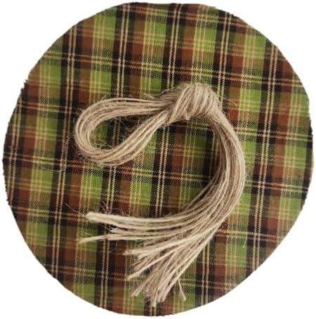 12-Piece Jar Covers with Jute Twine Ties