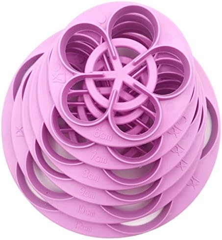 Plastic Rose Flower Cutters Set for Cake Decoration