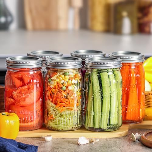 32 oz Wide Mouth Mason Jars for Canning and Storage