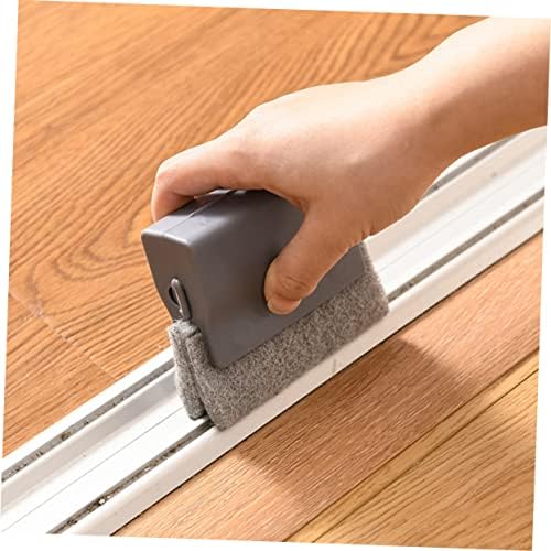 SKISUNO Window Groove Cleaning Brush Set 3pcs Grey Brush