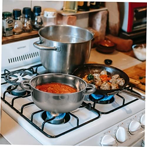 SHOWEROROStainless Steel Steam Pot Pan for Coffee Soup Dumplings with Lid