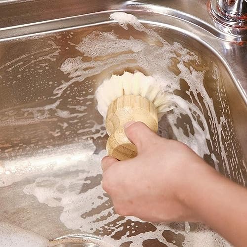 Geuxe Bamboo Dish Brush Set of 4