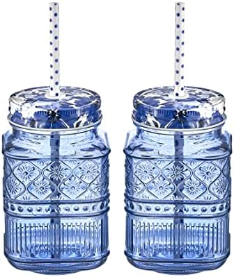 Claro Blue Mason Jars
