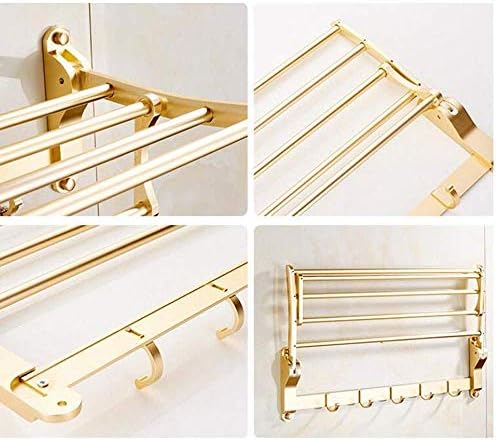 Foldable Towel Rack Space-Saving Towel Holder for Bath Kitchen