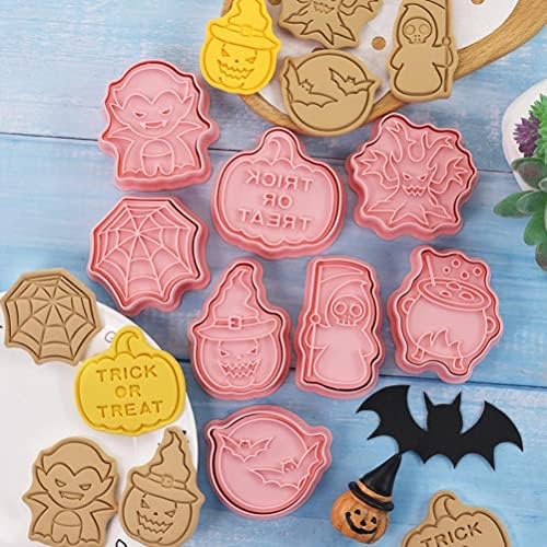 Halloween Plunger Biscuit Cookie Cutters 3D Mini Fondant Stampers