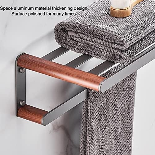ANNBKRequire Creative Towel Shelf Gray Bath Towel Holder