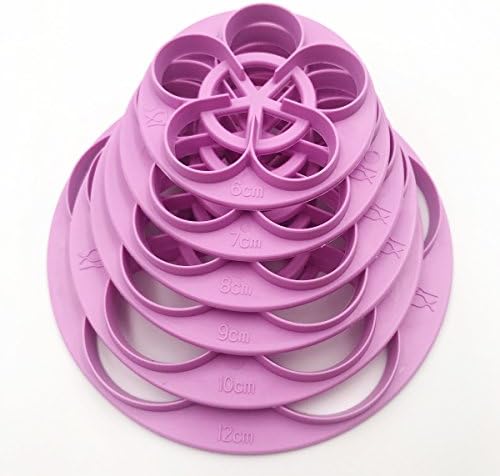 Plastic Rose Flower Cutters Set for Cake Decoration