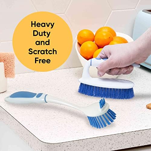 Superio Deep Cleaning Brush Set Durable Dual-Sided Scrub brushes