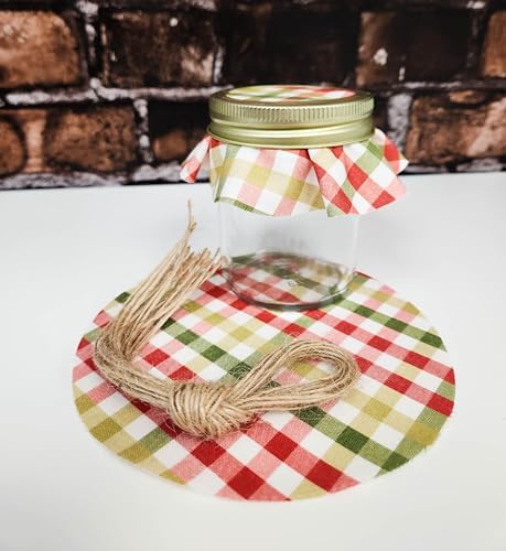 12-Piece Jar Covers with Jute Twine Ties