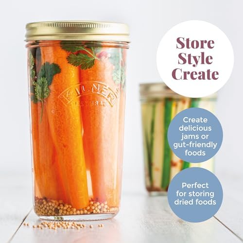 Kilner 035 Litre Wide Mouth Preserve Jar with Sealed lid