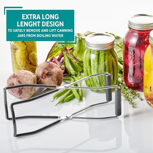 Mirro Jar Lifter Extra Large Black Efficient Secure Canning Tool