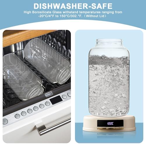 Airtight Glass Jars for Fermenting Preserving 6 Pack 2300ml Capacity