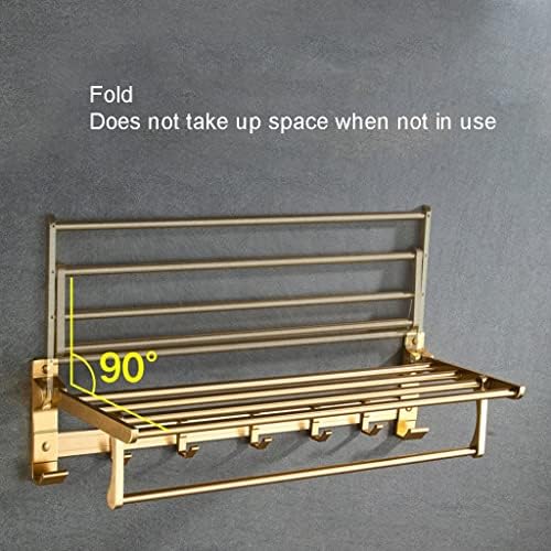Space Aluminum Gold Bathroom Towel Rack