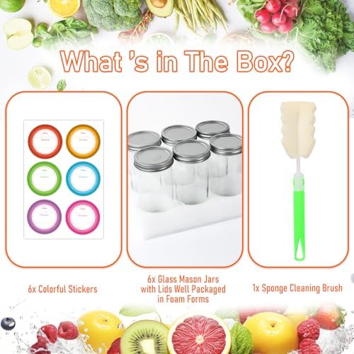 24 oz Mason Jars with Airtight Seals