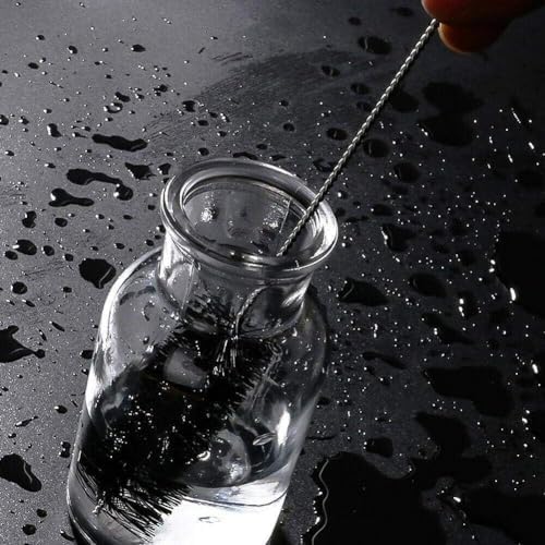 5Pcs Black Straw Cleaner Brush Set