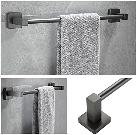 LIQNGWNG Single Shower Towel Rail Stainless Steel Towel Hanger 40cm Grey