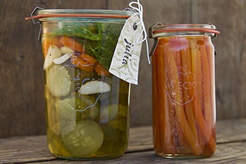 Set of Six 115oz Rounded Cylindrical Jars for Canning