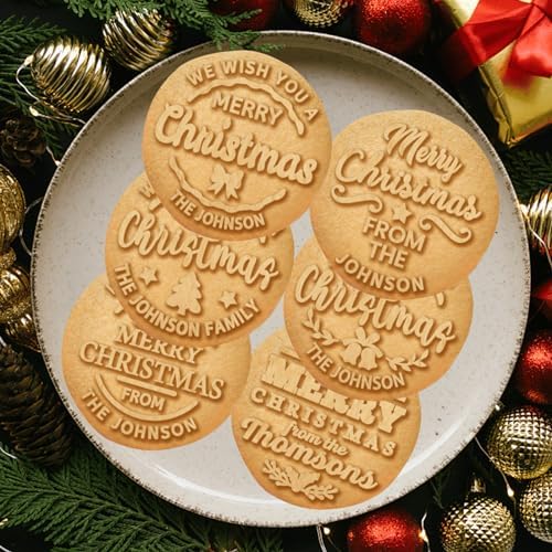 Personalized Cookie Stamp Christmas Edition - Make Baking Moments Personal and Special