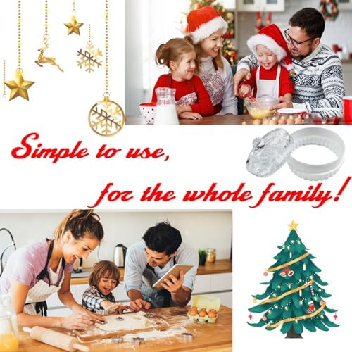 Personalized Cookie Stamp - Aolun Custom Christmas Cookie Cutter Treasure Your Family Name