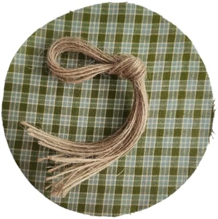 12-Piece Jar Covers with Jute Twine Ties