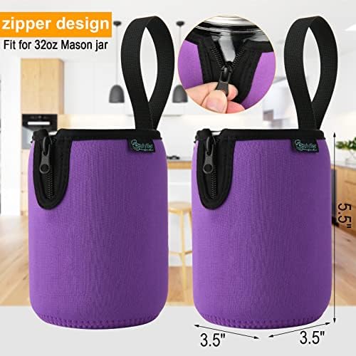 Sun Protection Neoprene Sleeve for Mason Jars
