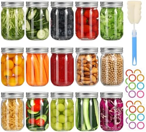 Premium Mason Jars 16oz
