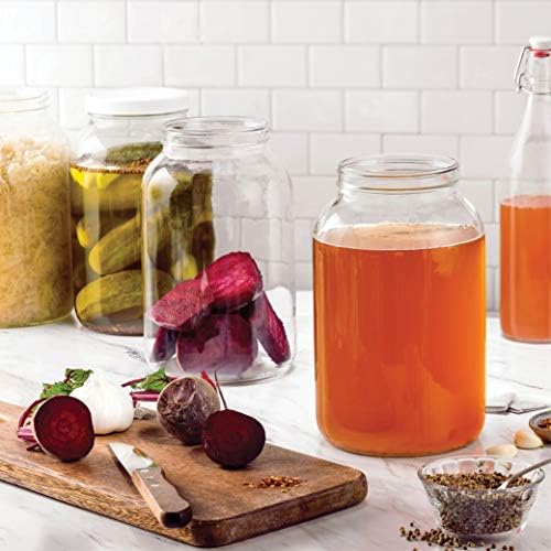 1-Gallon Glass Jar with Airtight Plastic Lid