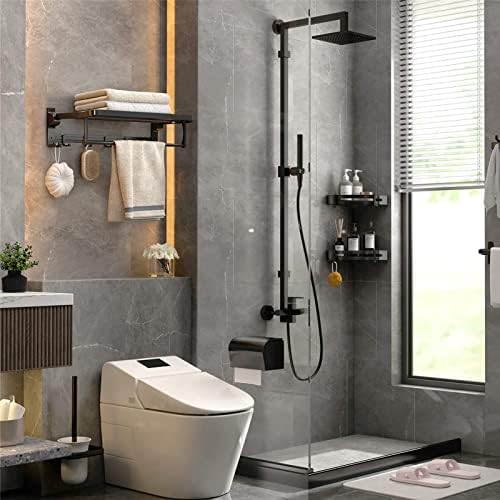 FOLDABLE BLACK TOWEL STAND