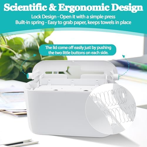 Histely Paper Towel Dispenser with Refill Reminder - White