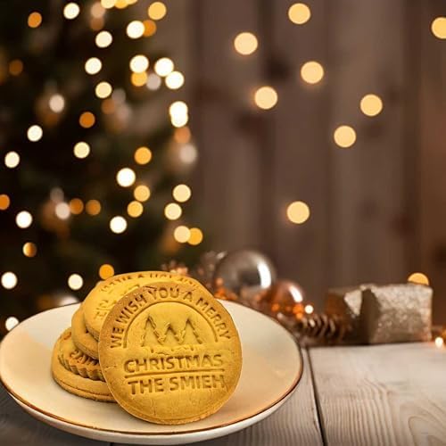 Personalized Christmas Cookie Stamp Set 2PACK Unique Functional for Baking