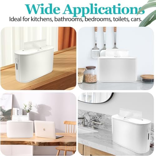Histely Paper Towel Dispenser with Refill Reminder - White