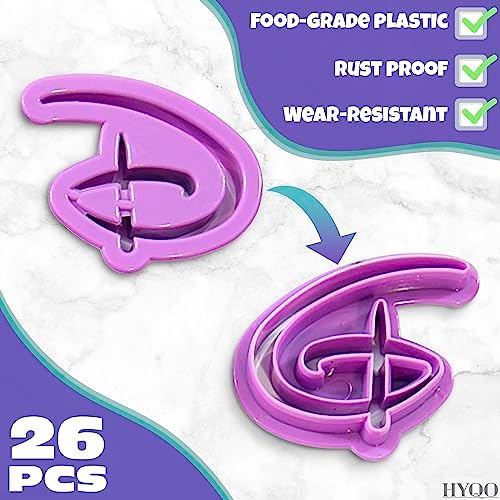 26 Alphabet Fondant Cutters for Cake Decorating