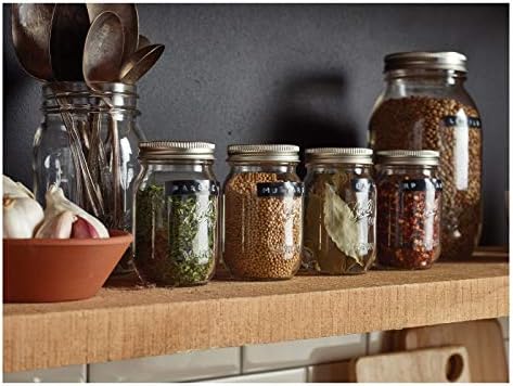Extra-Strong Quart Jar Set Best for Preserving Freezing Leaving Tiller