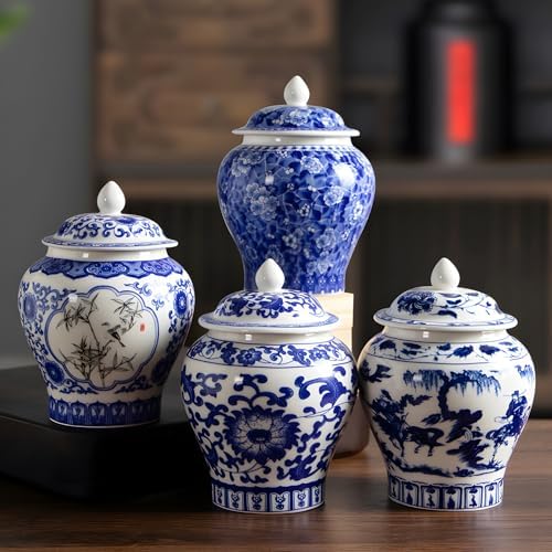 Porcelain Tea Jar Canister 12oz with Oil-Resistant Coating