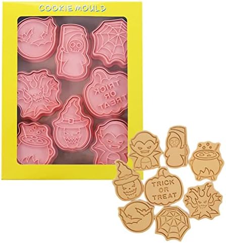Halloween Plunger Biscuit Cookie Cutters 3D Mini Fondant Stampers