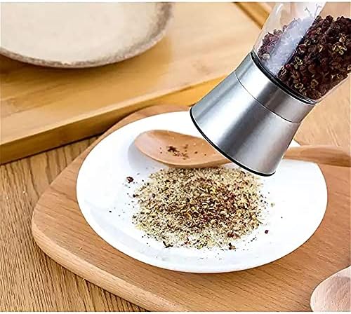 Refillable Black Pepper Salt Pepper Grinder Set Stainless Steel Heavy Duty