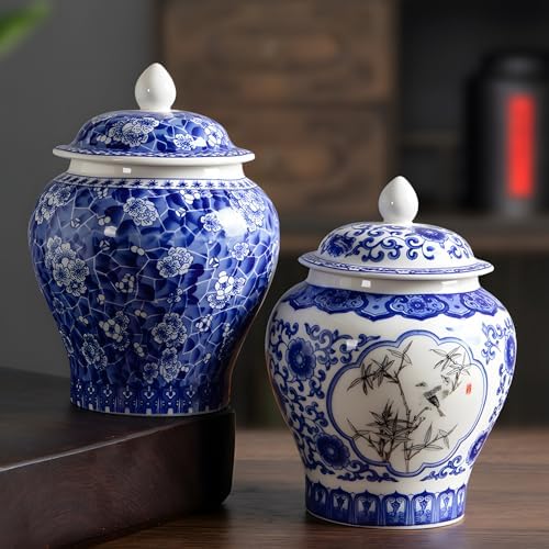 Porcelain Tea Jar Canister 12oz with Oil-Resistant Coating
