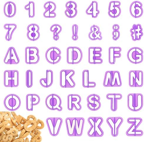 Fondant Letter Cutters Set for Baking and Decorating